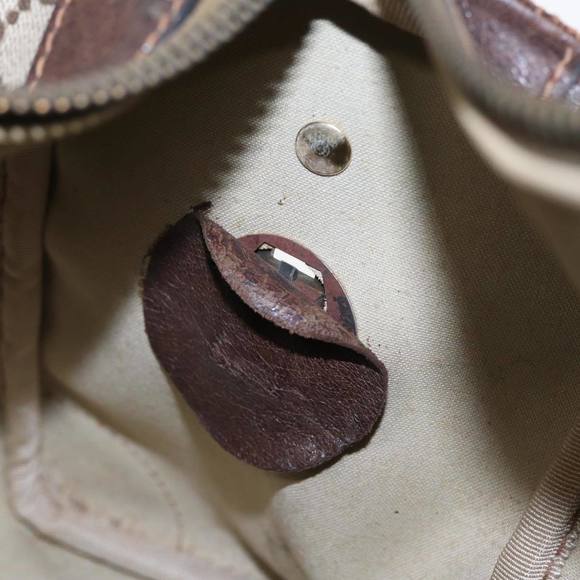 GUCCI GG Supreme Web Sherry Line Boston Bag PVC Beige Red Green Auth 84232 - Picture 12 of 16